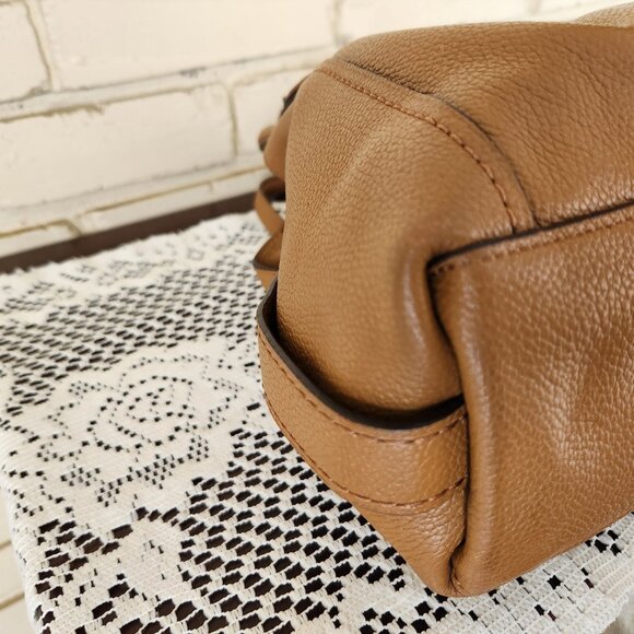 Coach Edie Brown Leather Shoulder Bag Purse - Picture 9 of 14